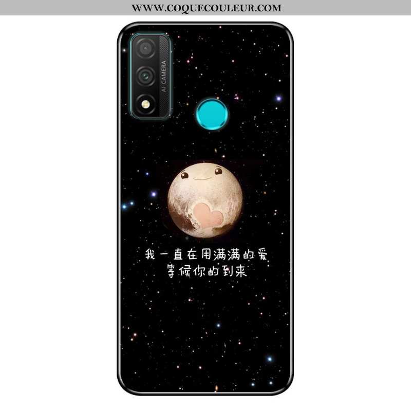 Coque Huawei P Smart 2020 Dessin Animé Délavé En Daim Coque, Housse Huawei P Smart 2020 Fluide Doux 