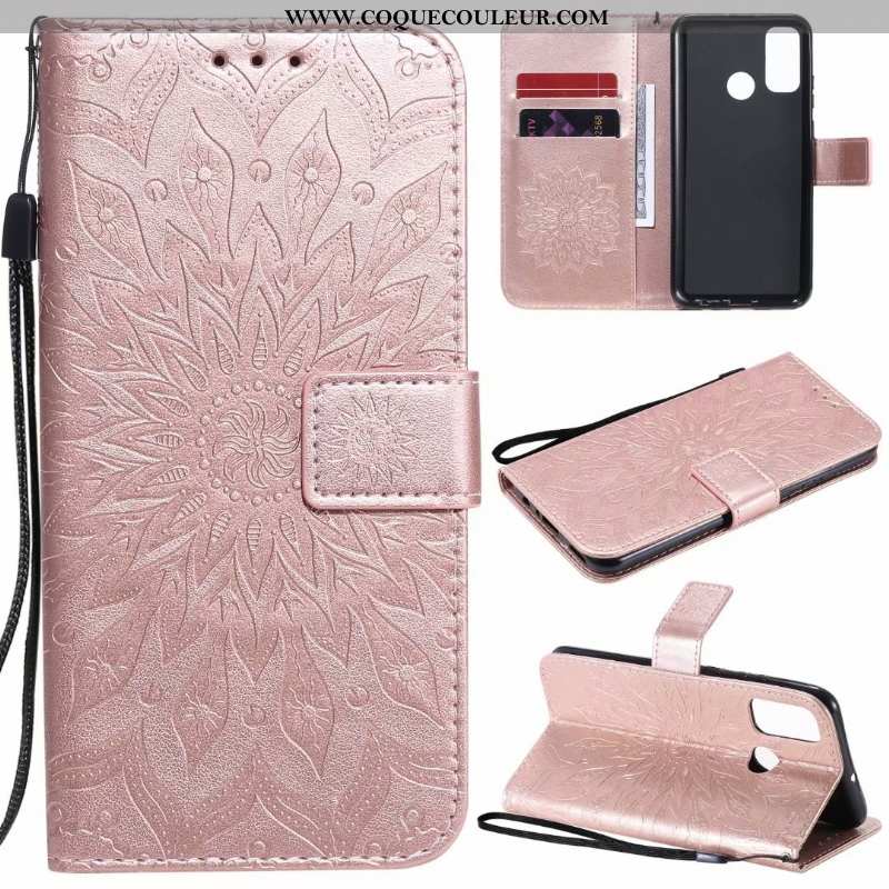 Étui Huawei P Smart 2020 Cuir Téléphone Portable Clamshell, Coque Huawei P Smart 2020 Incassable Ble