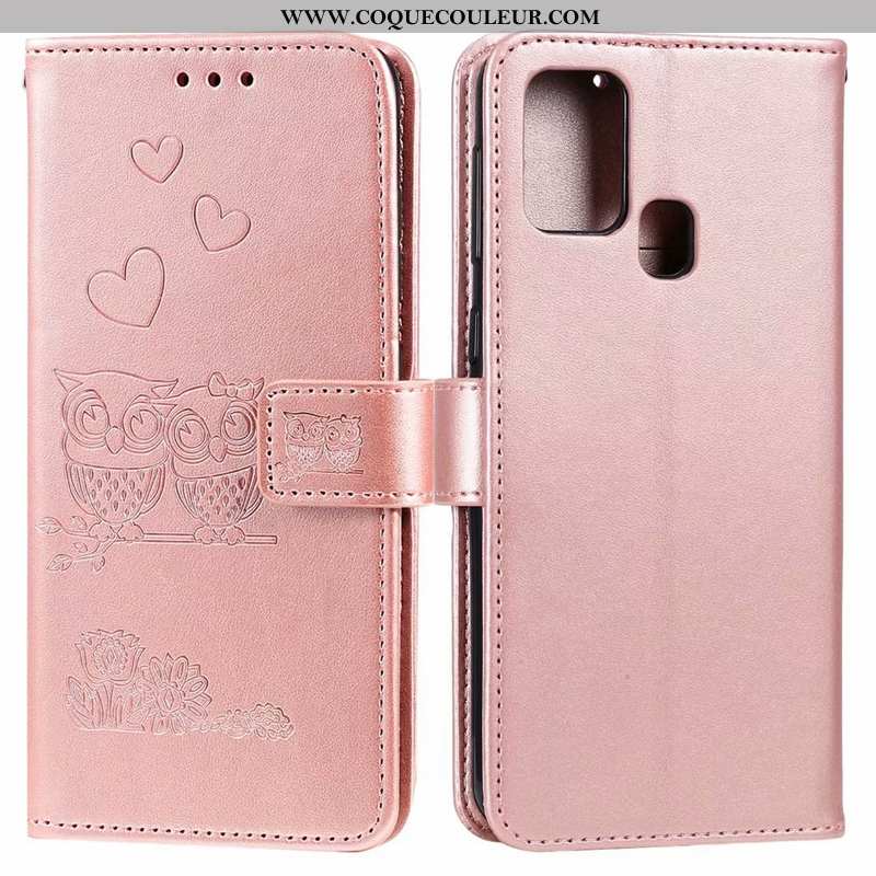 Étui Huawei P Smart 2020 Cuir Violet, Coque Huawei P Smart 2020 Carte Clamshell Violet