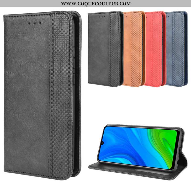 Étui Huawei P Smart 2020 Protection Coque Housse, Huawei P Smart 2020 Cuir Noir