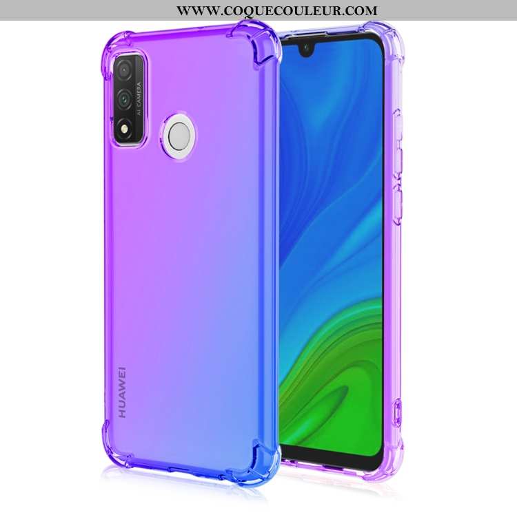 Coque Huawei P Smart 2020 Fluide Doux Jaune Téléphone Portable, Housse Huawei P Smart 2020 Incassabl