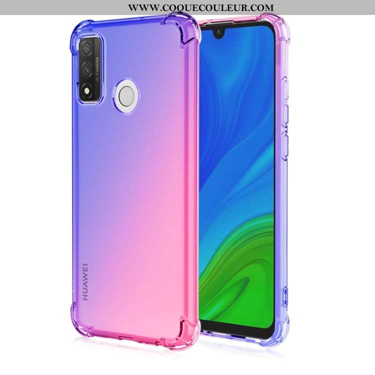 Coque Huawei P Smart 2020 Fluide Doux Jaune Téléphone Portable, Housse Huawei P Smart 2020 Incassabl