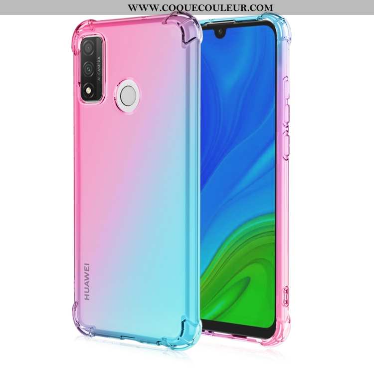 Coque Huawei P Smart 2020 Fluide Doux Jaune Téléphone Portable, Housse Huawei P Smart 2020 Incassabl