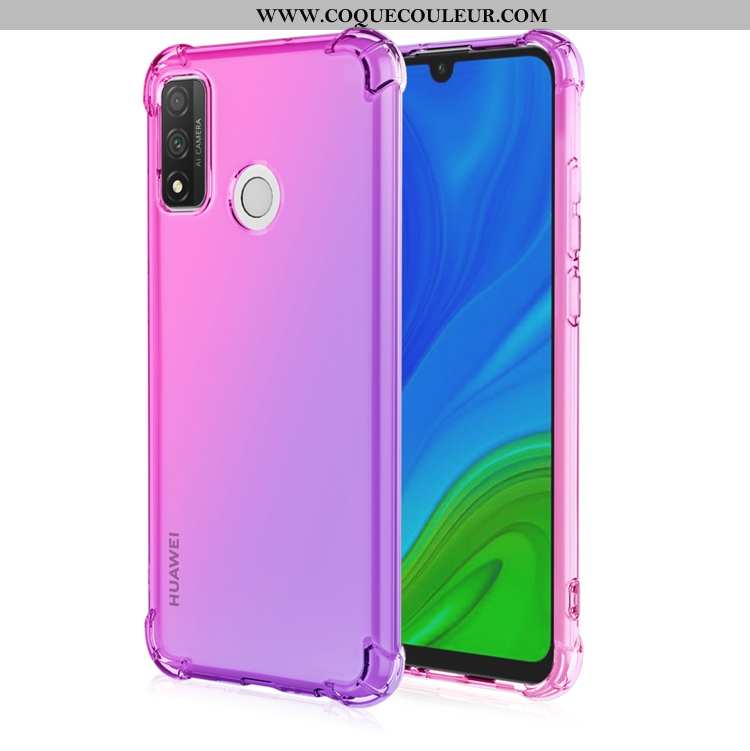 Coque Huawei P Smart 2020 Fluide Doux Jaune Téléphone Portable, Housse Huawei P Smart 2020 Incassabl