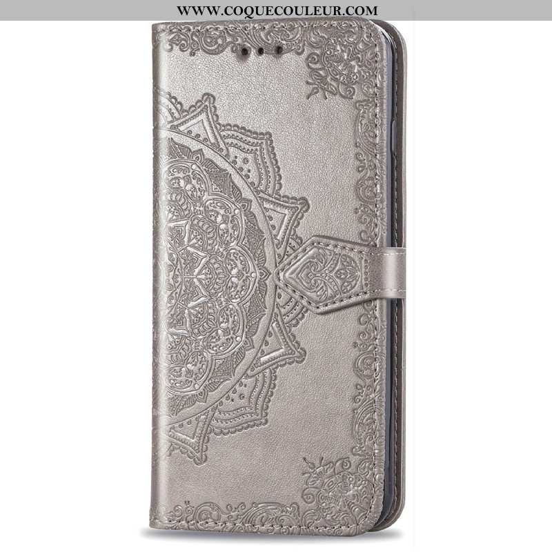 Housse Huawei P Smart 2020 Gaufrage Clamshell Gris, Étui Huawei P Smart 2020 Cuir Gris