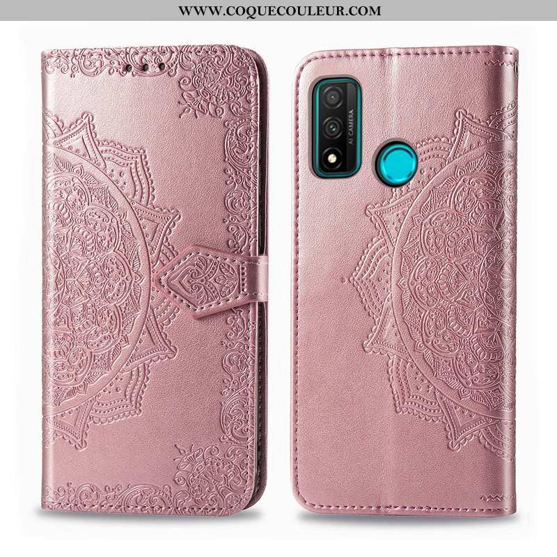 Housse Huawei P Smart 2020 Gaufrage Clamshell Gris, Étui Huawei P Smart 2020 Cuir Gris