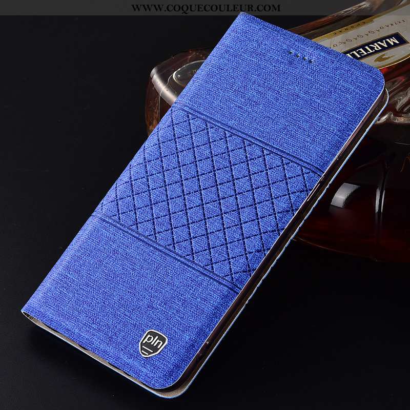 Étui Huawei P Smart Protection 2020 Téléphone Portable, Coque Huawei P Smart Cuir Bleu