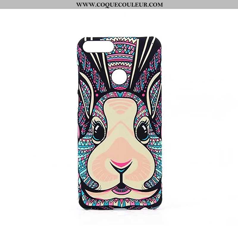 Étui Huawei P Smart Gaufrage Animal Tendance, Coque Huawei P Smart Dessin Animé Bleu