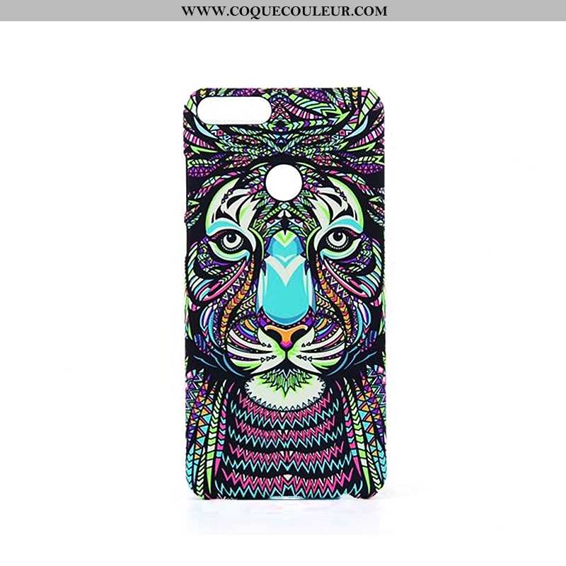 Étui Huawei P Smart Gaufrage Animal Tendance, Coque Huawei P Smart Dessin Animé Bleu