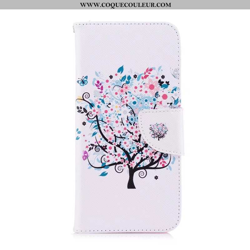 Coque Huawei P Smart Dessin Animé Protection, Housse Huawei P Smart Cuir Noir