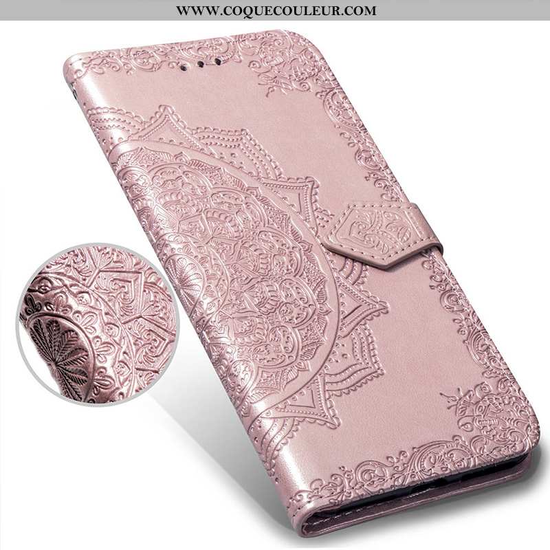 Housse Huawei P Smart Protection Tout Compris Rose, Étui Huawei P Smart Portefeuille Téléphone Porta