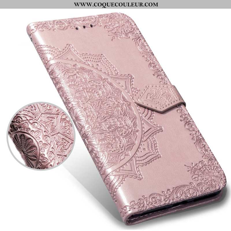 Housse Huawei P Smart Protection Tout Compris Rose, Étui Huawei P Smart Portefeuille Téléphone Porta