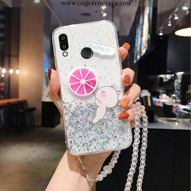 Étui Huawei P Smart+ Fluide Doux Tout Compris Incassable, Coque Huawei P Smart+ Silicone Charmant Ve