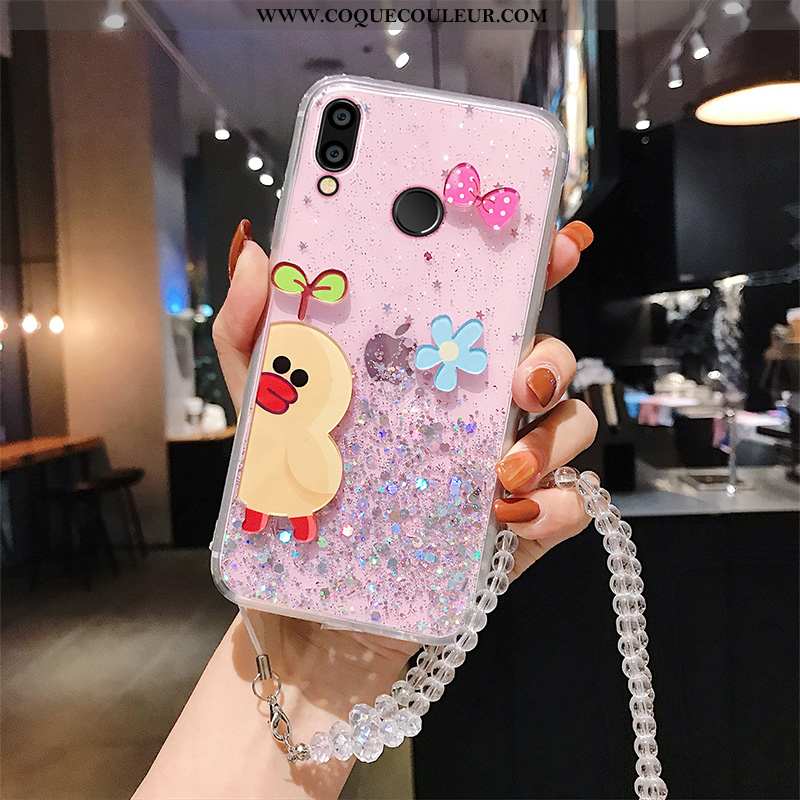 Étui Huawei P Smart+ Fluide Doux Tout Compris Incassable, Coque Huawei P Smart+ Silicone Charmant Ve