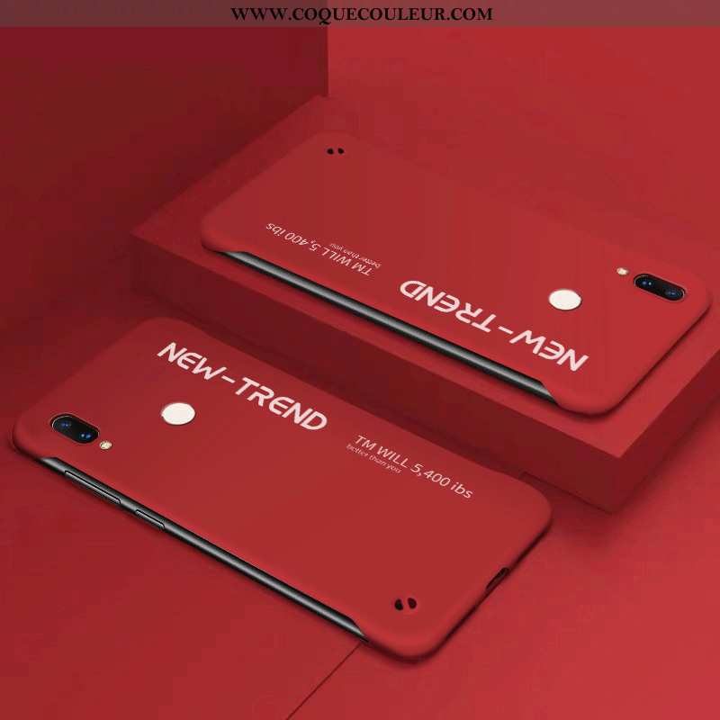 Coque Huawei P Smart+ Ultra Personnalité Délavé En Daim, Housse Huawei P Smart+ Tendance Vent Verte