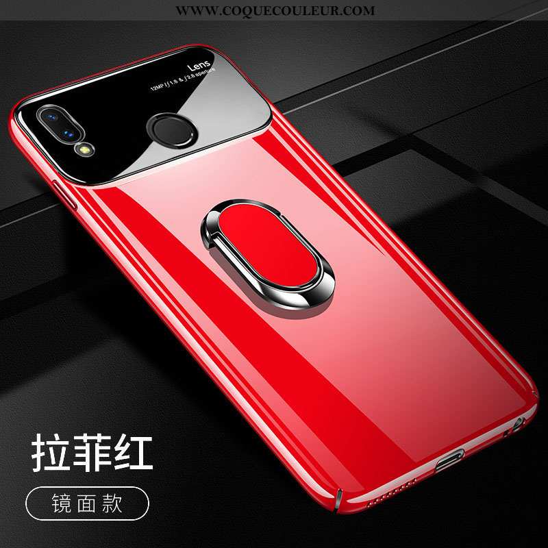 Étui Huawei P Smart+ Légère Cool Difficile, Coque Huawei P Smart+ Protection Tendance Rouge