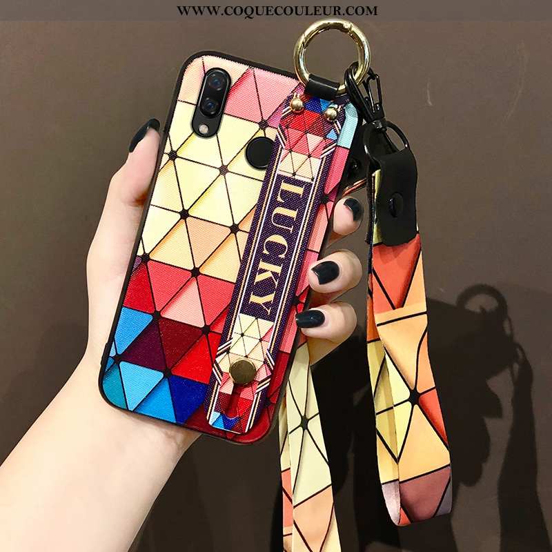 Housse Huawei P Smart+ Silicone Coque Incassable, Étui Huawei P Smart+ Personnalité Multicolore Colo