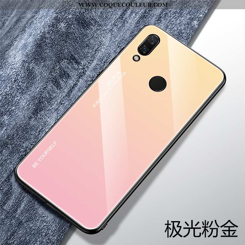 Housse Huawei P Smart+ Protection Dégradé Téléphone Portable, Étui Huawei P Smart+ Verre Tendance Ro