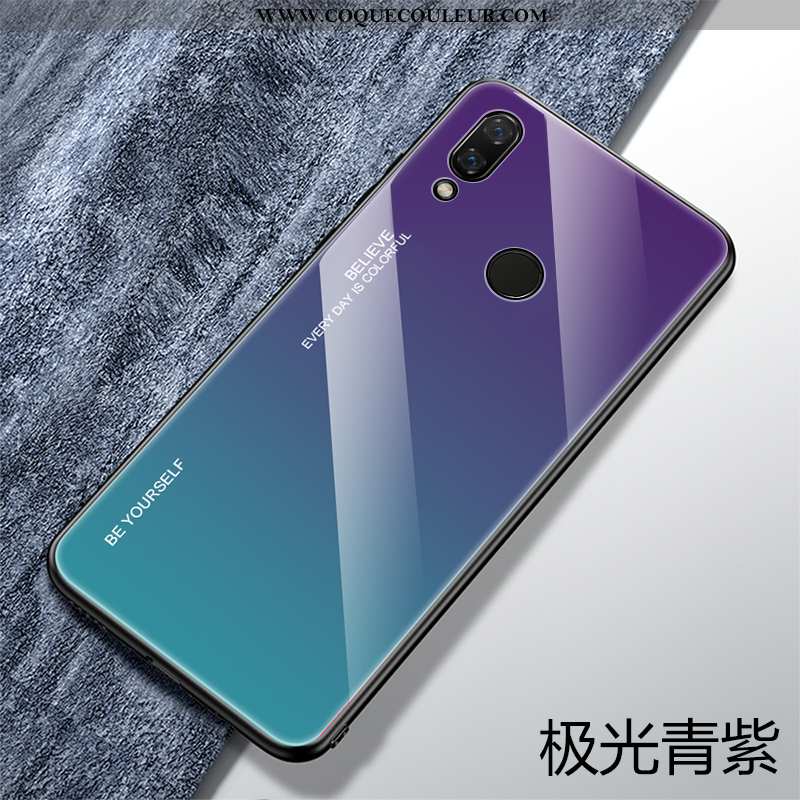 Housse Huawei P Smart+ Protection Dégradé Téléphone Portable, Étui Huawei P Smart+ Verre Tendance Ro