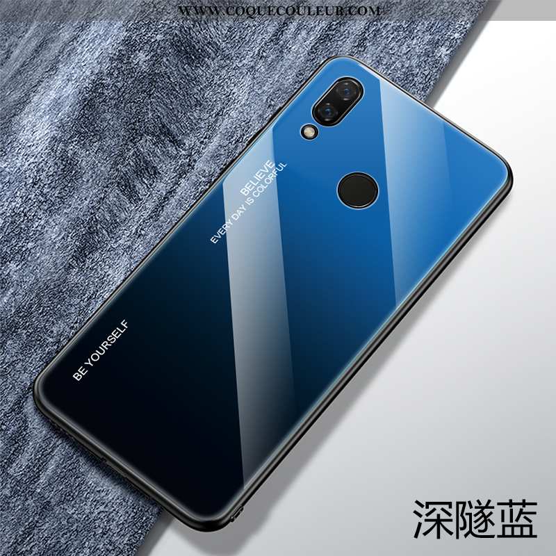 Housse Huawei P Smart+ Protection Dégradé Téléphone Portable, Étui Huawei P Smart+ Verre Tendance Ro