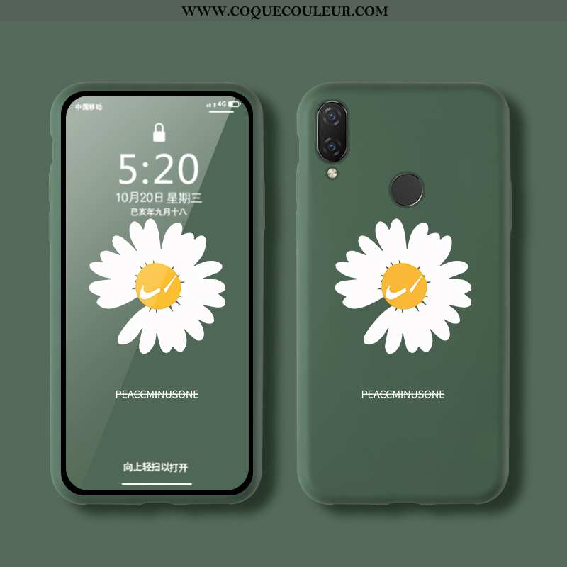 Étui Huawei P Smart+ Fluide Doux Vent Petite Marguerite, Coque Huawei P Smart+ Silicone Incassable V