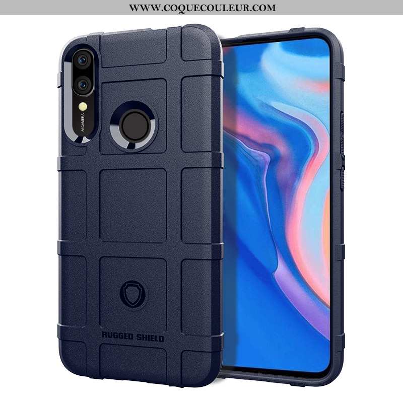 Housse Huawei P Smart Z Étui Téléphone Portable Bleu Marin, Huawei P Smart Z Coque Bleu Foncé