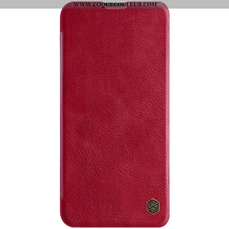 Coque Huawei P Smart Z Cuir Téléphone Portable Étui, Housse Huawei P Smart Z Rouge