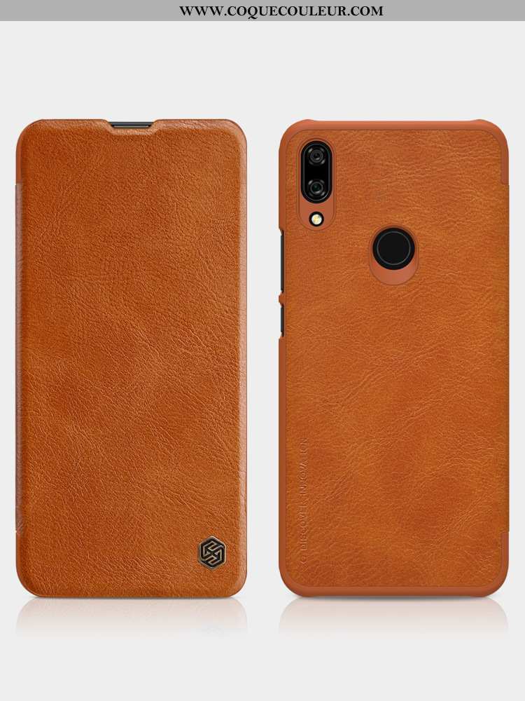 Coque Huawei P Smart Z Cuir Téléphone Portable Étui, Housse Huawei P Smart Z Rouge