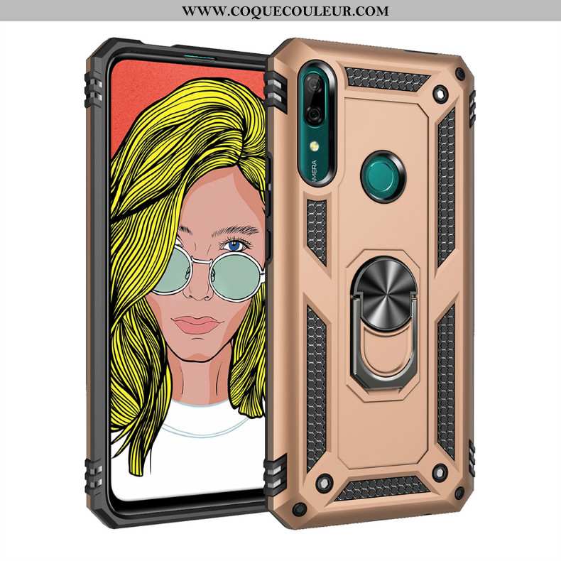 Étui Huawei P Smart Z Personnalité Or 2020, Coque Huawei P Smart Z Créatif Téléphone Portable Doré