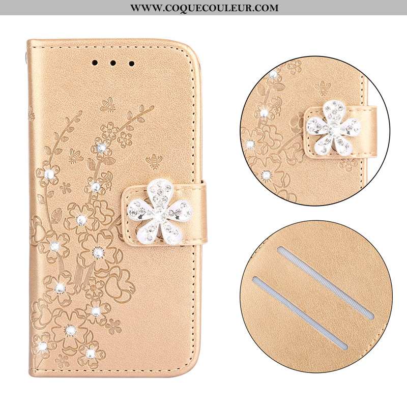 Étui Huawei P Smart Z Portefeuille Rose Téléphone Portable, Coque Huawei P Smart Z Cuir