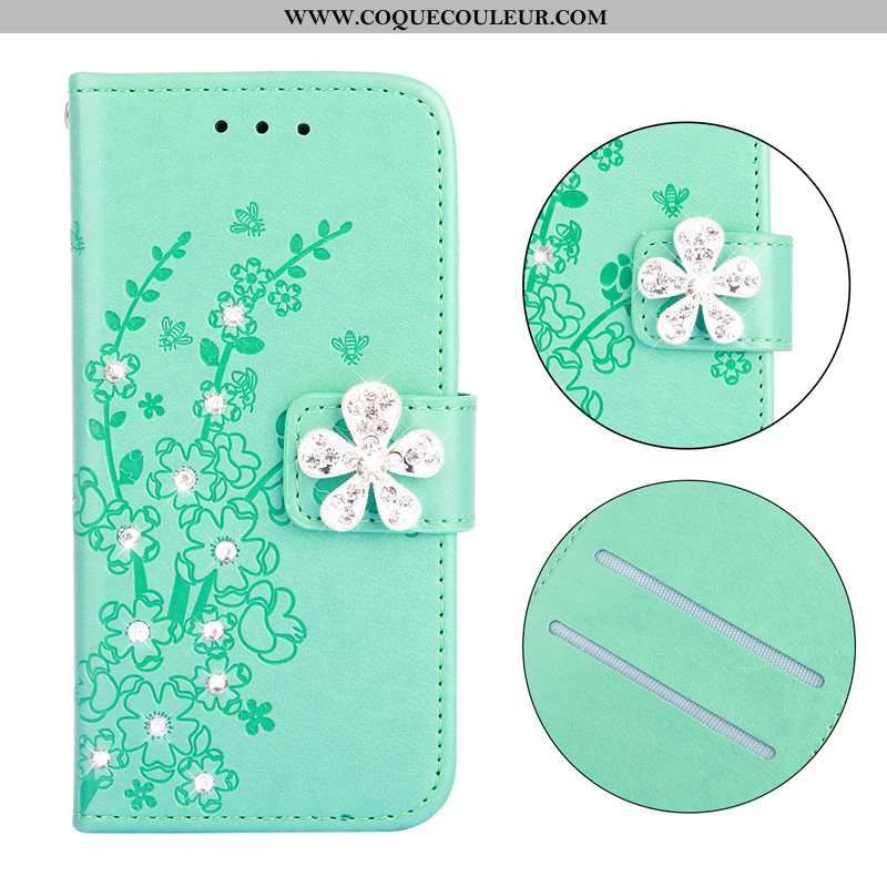 Étui Huawei P Smart Z Portefeuille Rose Téléphone Portable, Coque Huawei P Smart Z Cuir