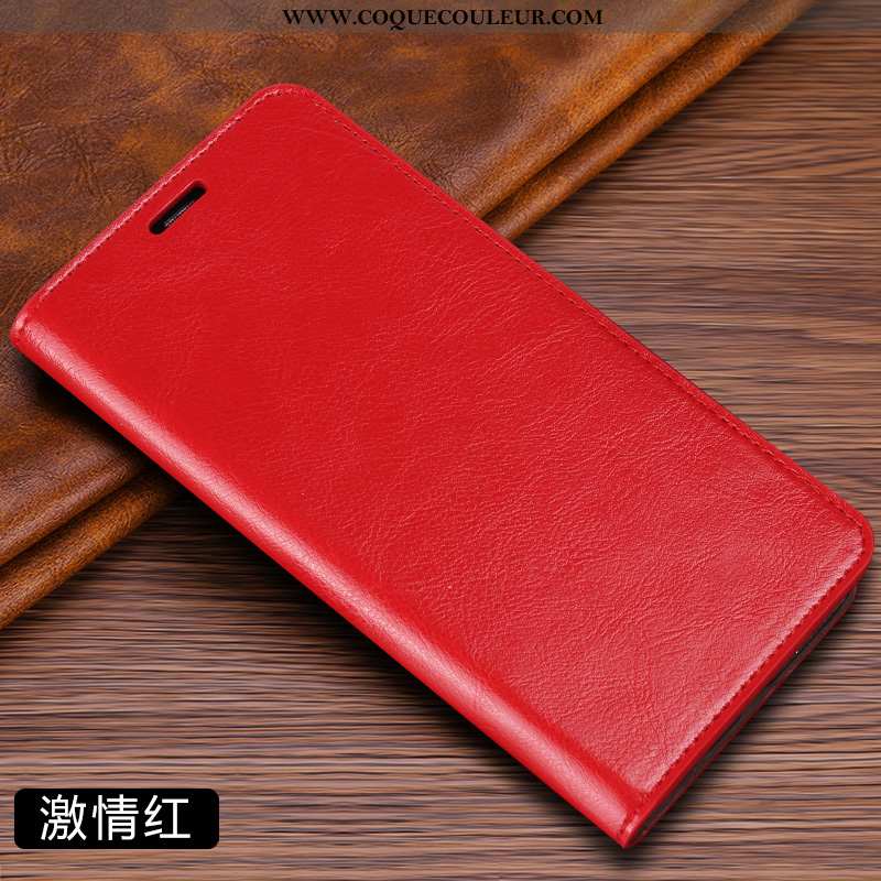 Étui Huawei P Smart Z Protection Housse Étui, Coque Huawei P Smart Z Cuir Véritable Cuir Marron