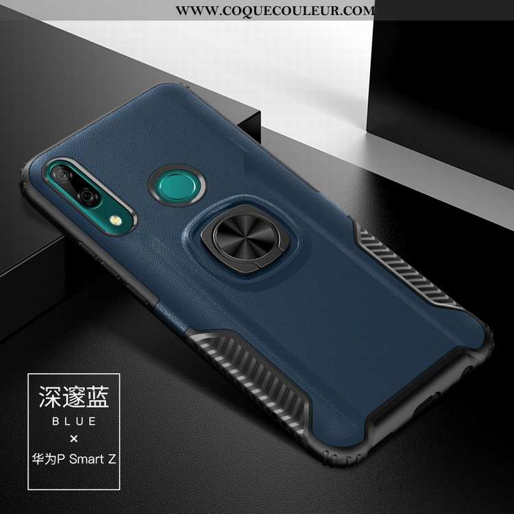 Étui Huawei P Smart Z Silicone Bleu Marin Incassable, Coque Huawei P Smart Z Difficile Bleu Foncé