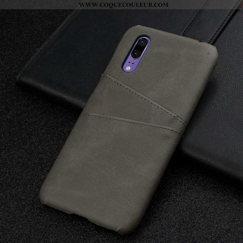 Étui Huawei P20 Protection Tempérer Coque, Coque Huawei P20 Personnalité Membrane Marron