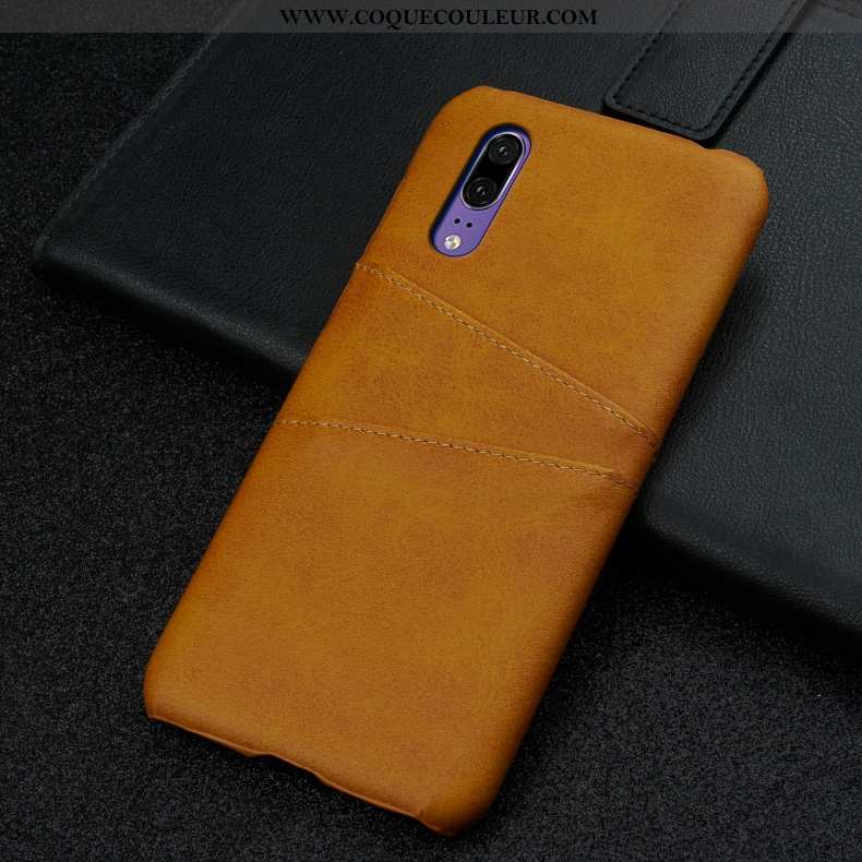 Étui Huawei P20 Protection Tempérer Coque, Coque Huawei P20 Personnalité Membrane Marron