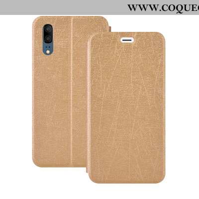 Coque Huawei P20 Cuir Housse Coque, Huawei P20 Fluide Doux Téléphone Portable Rose