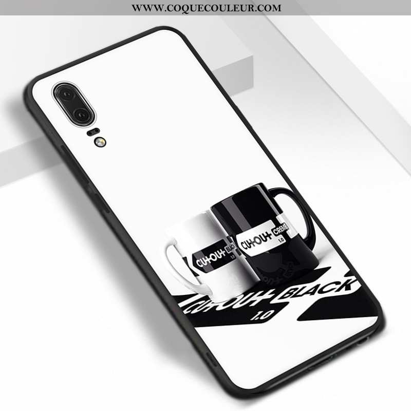 Housse Huawei P20 Protection Téléphone Portable Fluide Doux, Étui Huawei P20 Ornements Suspendus Sil