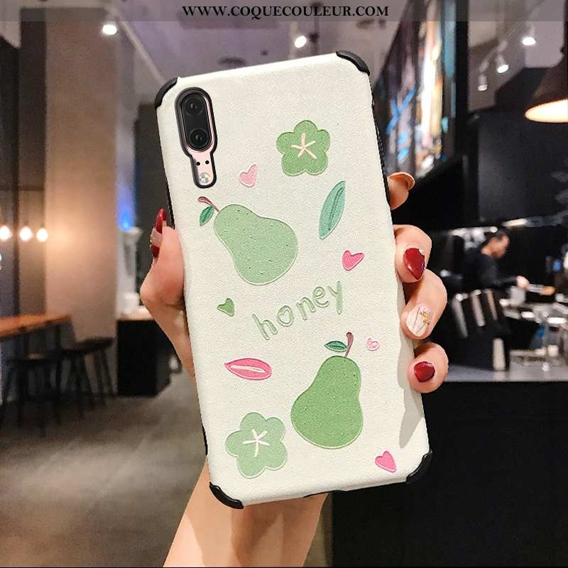 Coque Huawei P20 Charmant Incassable Étui, Housse Huawei P20 Tendance Fluide Doux Rose