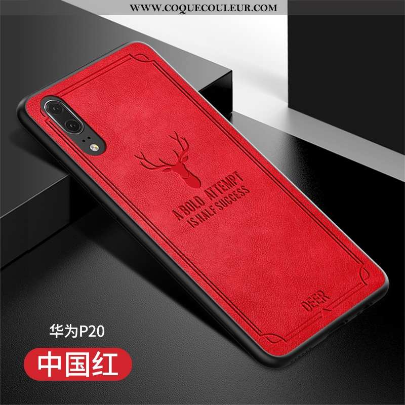 Étui Huawei P20 Protection Vert Luxe, Coque Huawei P20 Légère Verte