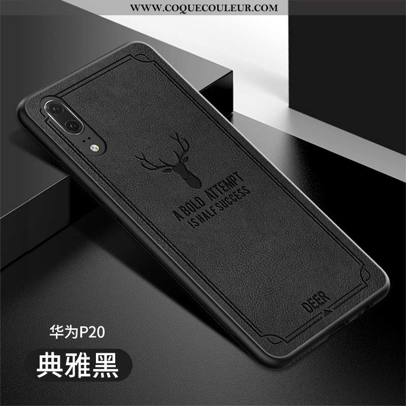 Étui Huawei P20 Protection Vert Luxe, Coque Huawei P20 Légère Verte