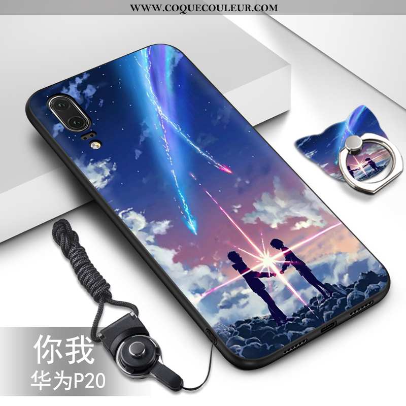 Étui Huawei P20 Fluide Doux Incassable Vert, Coque Huawei P20 Silicone Tendance Verte