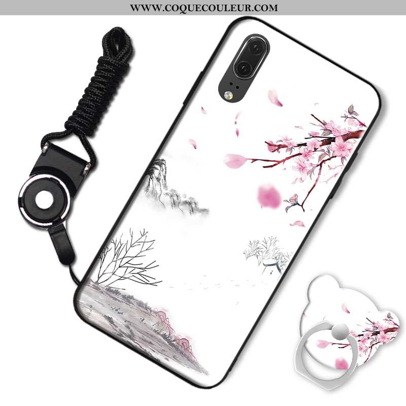 Housse Huawei P20 Protection Coque Mode, Étui Huawei P20 Tendance Rose