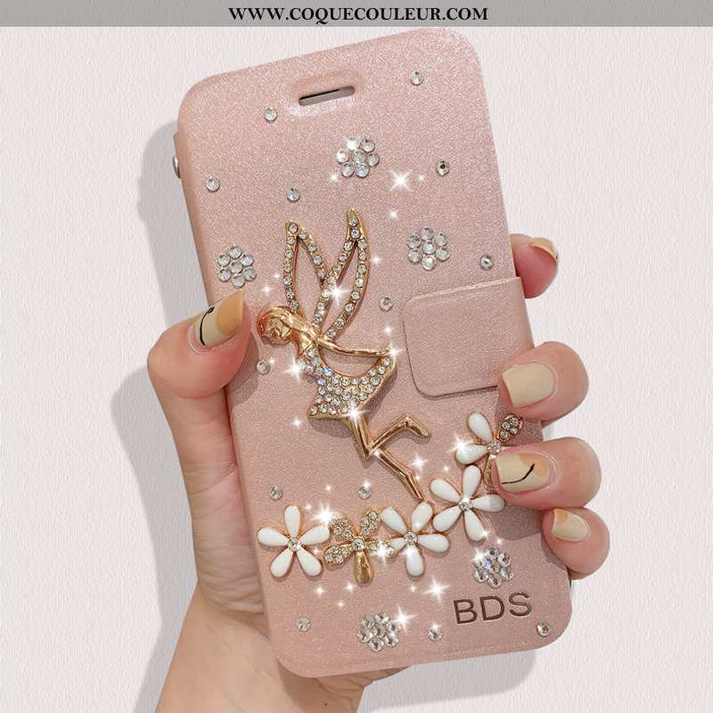 Étui Huawei P20 Cuir Incassable, Coque Huawei P20 Protection Rose