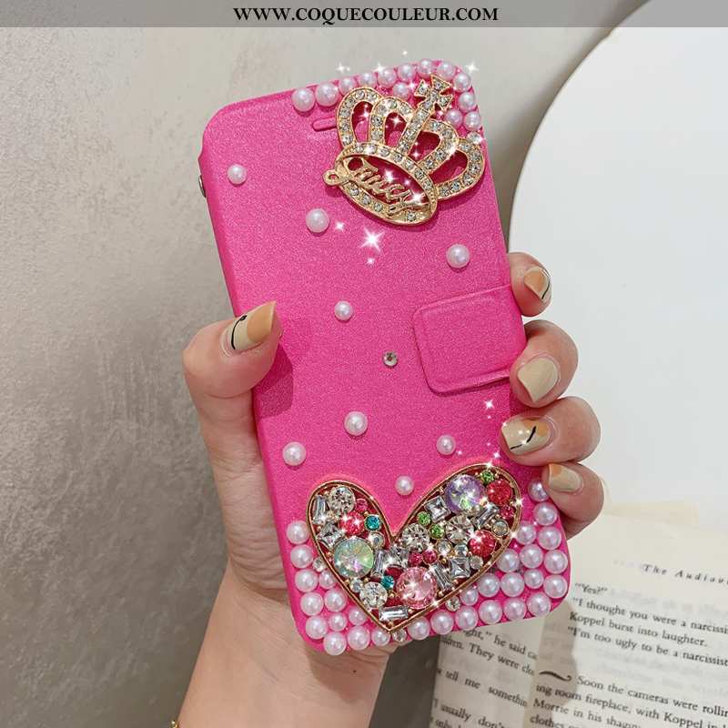 Étui Huawei P20 Cuir Incassable, Coque Huawei P20 Protection Rose