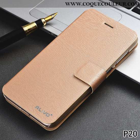 Étui Huawei P20 Tendance Difficile, Coque Huawei P20 Cuir Rose