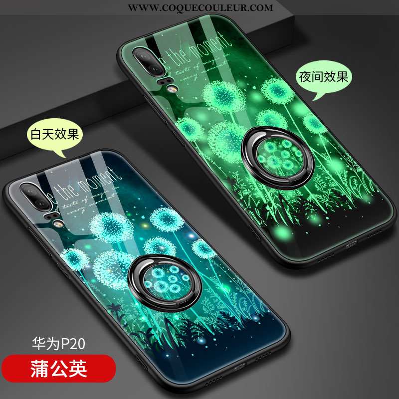 Coque Huawei P20 Fluide Doux Luxe Créatif, Housse Huawei P20 Silicone Protection Bleu Foncé