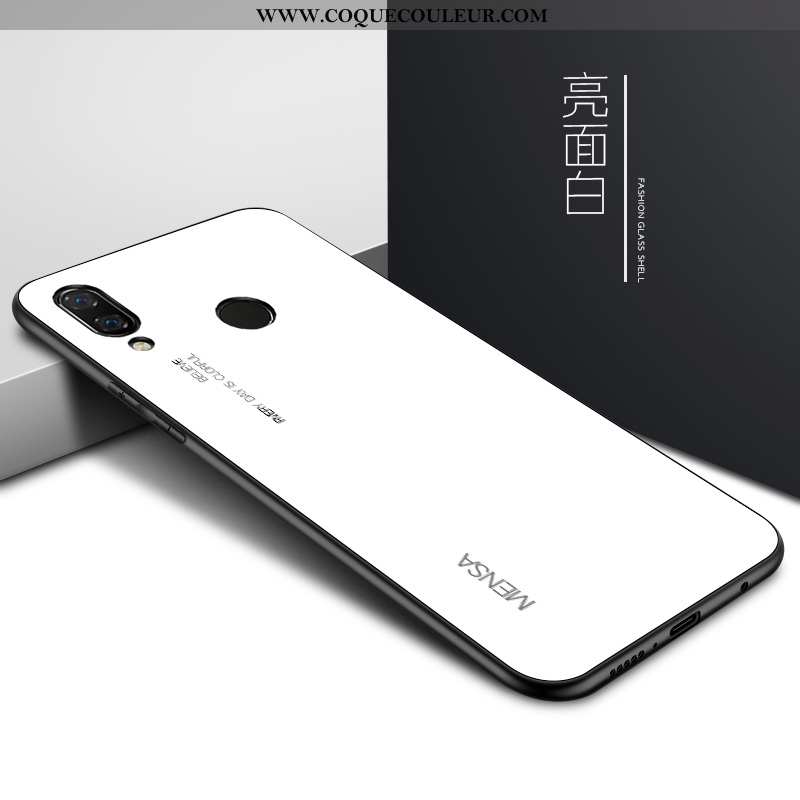 Étui Huawei P20 Lite Verre Vent Coque, Coque Huawei P20 Lite Personnalité Rouge