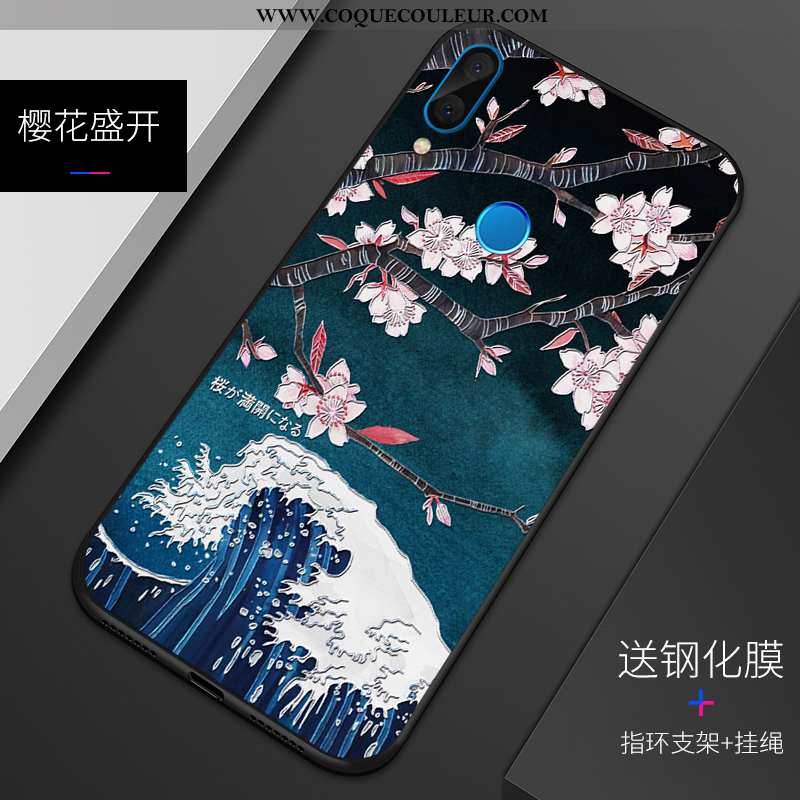 Étui Huawei P20 Lite Silicone Téléphone Portable Blanc, Coque Huawei P20 Lite Protection Personnalit