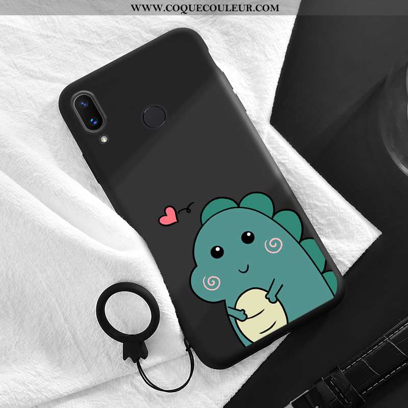 Housse Huawei P20 Lite Protection Coque Fluide Doux, Étui Huawei P20 Lite Dessin Animé Vert Verte