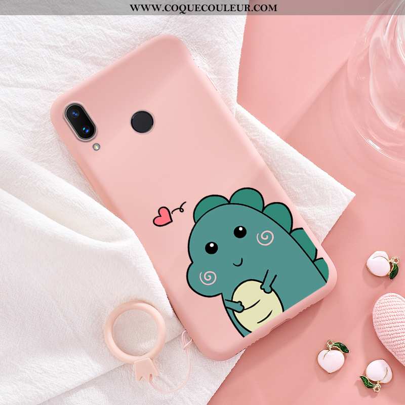 Housse Huawei P20 Lite Protection Coque Fluide Doux, Étui Huawei P20 Lite Dessin Animé Vert Verte